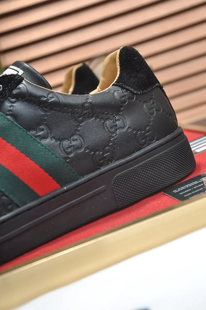 Men's men's shoes💰440💶[GUCCI] official website 1:1 men's sports shoes are now on the market. They are made of original fabric + water-dyed sheepskin lining, plus the official website original 1:1 comfortable outsole. Fashionable and versatile, super comfortable and breathable. Standard shoe size 38/45 (custom-made size 45 is non-refundable)